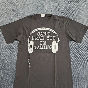 Gaming T-Shirt Men's Size S Black Short Sleeve